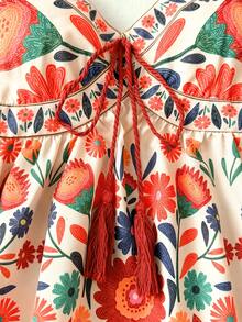 Travachic KIDS Débardeur décontracté à imprimé floral pour préadolescentes - Multicolore - Voir 4