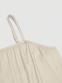 SHEIN Clasi Bộ đồ lót liền thân cạp chun cỡ lớn có viền ô và áo khoác cardigan tay ngắn - Đen và trắng - Xem 5