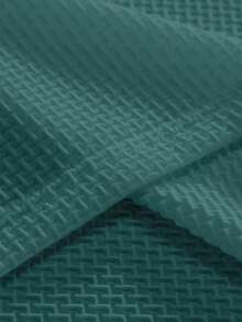 Manfinity Homme 男士纯色休闲短袖 Polo 衫，夏季 - 水鴨藍 - 查看 3