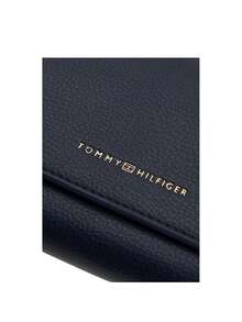 Tommy Hilfiger Large Flag Flap Over Women's Wallet Navy - Black - View 4