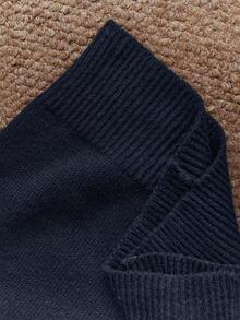 Anewsta Elegant Women's Winter Sweater, Fashion Rhinestone Embellished Collar, Gray Sweet & Youthful, Versatile Sparkling Knit Pullover Top, Suitable For Fall, Winter, New Year, Party, Wedding - Blue - View 8