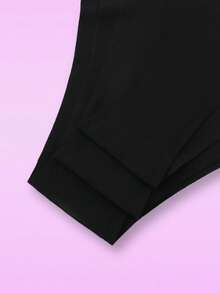 Notgurli 3pcs/Pack Black Seamless V-Shape Star Print Adhesive Panties