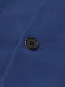 SHEIN Set de 2 piezas Conjunto informal de estilo gentleman para niño preadolescente, chaqueta blazer de unicolor y pantalón formal de cintura elástica, adecuado para fiesta de cumpleaños, evento de noche, actuación, boda