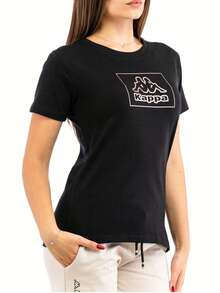 Kappa Women's T-Shirts Black - Black - View 2