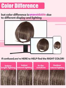 Human Hair Air Bangs With Sideburns Dark Brown Color Bangs Clip In Hair Extensions Beginner Friendly