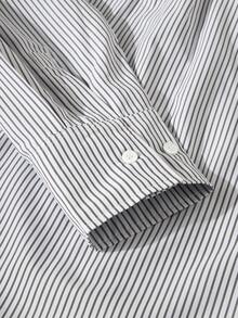 INAWLY Plus Size Women's Long Sleeve Single-Breasted Casual Striped Shirt - Multicolor - View 5