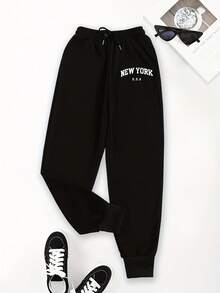 Women Sweatpants - Black - View 1