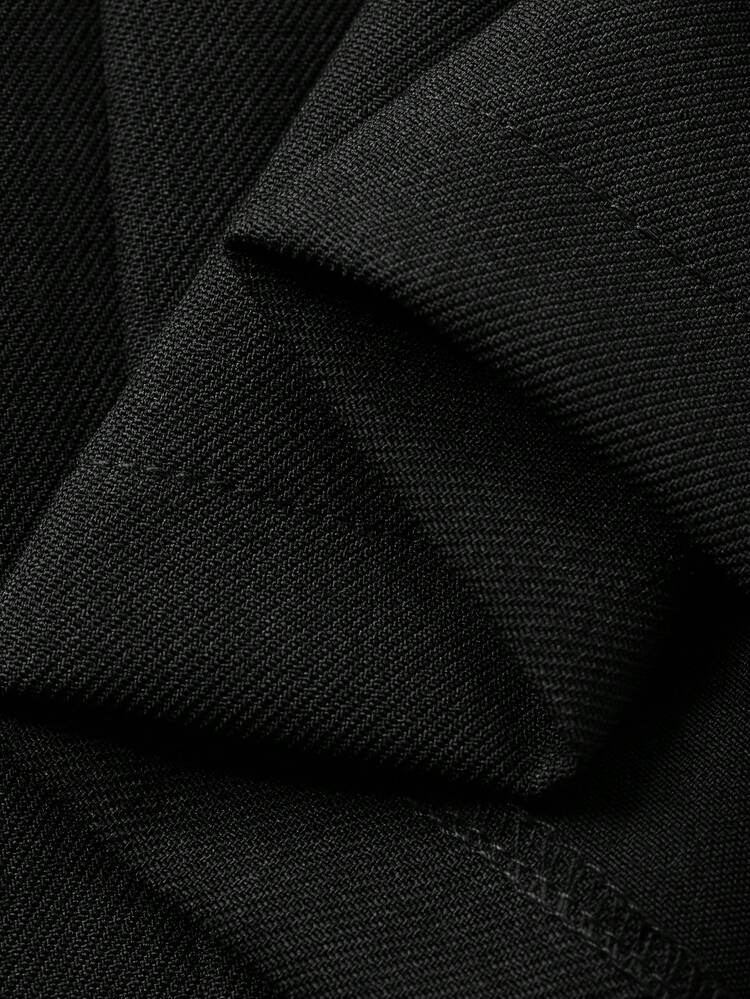 Women's Casual Solid Color Pleated Loose Suit Pants, Autumn