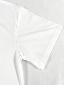 Resyla Women's Casual Dachshund Embroidery Round Neck Short Sleeve T-Shirt, Versatile