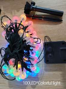 Waterproof Solar Bubble Ball Light String Lights Outdoor Lighting Crystal Ball String Light Halloween Christmas GardenParty Decoration
