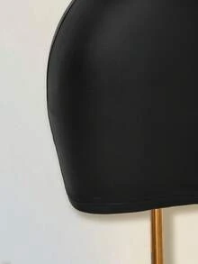 SHEIN ICON 纯色交叉露背性感休闲迷你连衣裙 - 黑色 - 查看 6