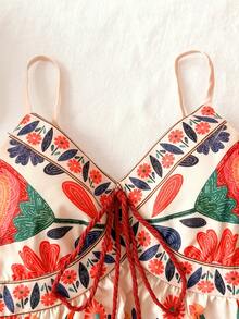 Travachic KIDS Débardeur décontracté à imprimé floral pour préadolescentes - Multicolore - Voir 3