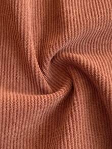 PrepCrw 1pc Tween Girls Elegant School Style Casual Urban Khaki Brown Pants, Suitable For Outings, Gatherings, Back To School, Winter Fall,Holiday - Brown - View 5