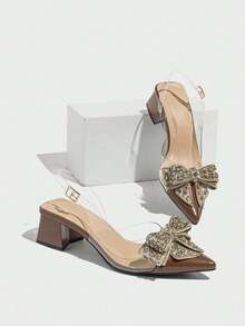 ISPORTE Women Heeled Sandals - 棕色 - 查看 4