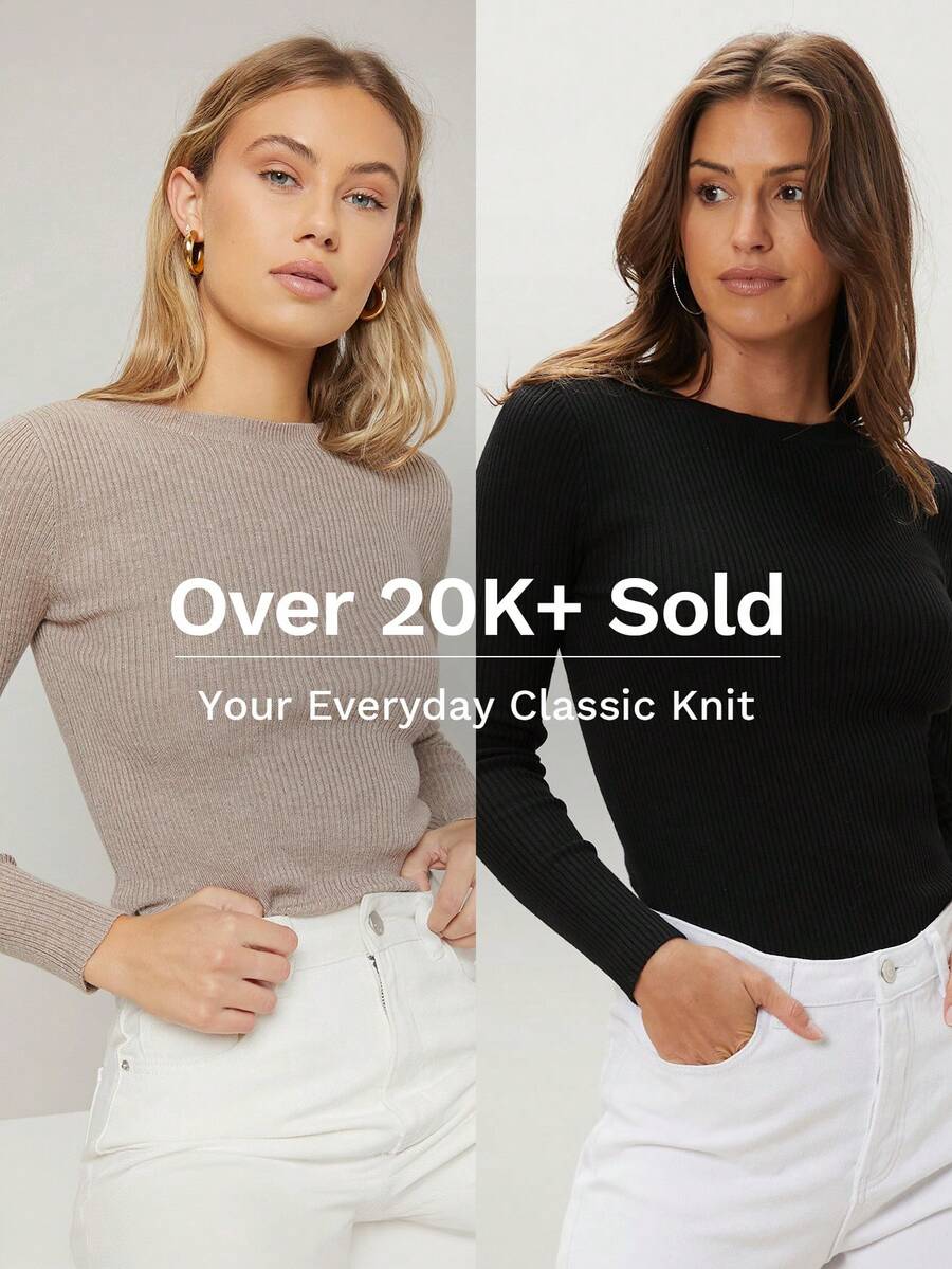 MOTF PREMIUM 修身毛衣，长袖上衣