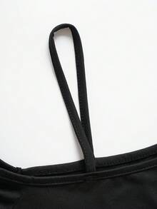 EMERY ROSE Áo nỉ cổ tròn in hình trái tim bất đối xứng thanh lịch, đa năng cỡ lớn, ngày lễ tình nhân - màu đen - Xem 5