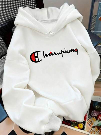 Sudadera con capucha afelpada para mujer, nueva colección de otoño e invierno, cálida, holgada y combinable