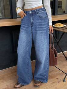 Siren Gaze Women's Retro Style Casual Jeans