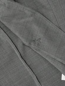 SHEIN MOD 灰色无袖水钻装饰轻薄女式马甲，可爱上衣，适合返校、商务休闲、秋冬季办公室穿着 - 灰色 - 查看 7