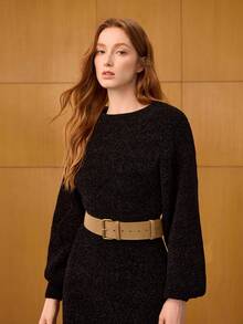 MOTF PREMIUM 卡其色可调节扣腰带 PU 腰带 - 卡其色 - 查看 3