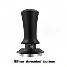 51毫米/53毫米/58毫米咖啡压粉器，高级咖啡师压粉工具。带校准弹簧，不锈钢设计，可调节咖啡粉分布深度，自动调平压粉器。 - 彩色 - 查看 6