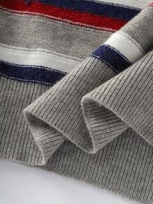 Franclia Set de două piese pentru femei, minimalist, casual, versatil, cu dungi, decolteu în V, tricotat, top și pantaloni, pulover elegant tricotat cu mânecă lungă și umeri căzuți, cu manșete crăpate