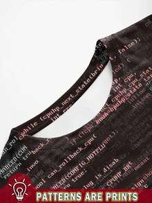 Resyla Women's Full Print Casual T-Shirt With Slogan, Music Festival Street Fashion, Spring/Summer - Multicolor - View 3