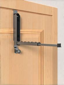 1个装门后晾衣架 可折叠晾衣架 洗衣架 重型节省空间收纳整理架 适用于衣物、毛巾、帽子 旅行居家公寓宿舍大学生必备 - 彩色 - 查看 7