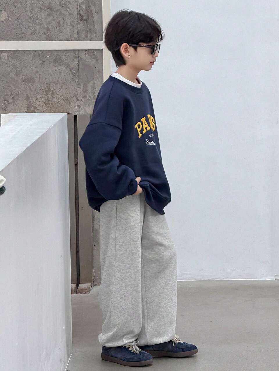 Tween Boys' Drawstring Waist Pockets Casual Pants