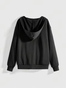 ROMWE Fairycore Áo chui đầu phong cách vùng đất hoang Kpop 2 trong 1 tay cánh dơi có khóa kéo ren dành cho nữ - Màu xanh Ô liu - Xem 3