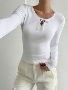Livesso Women T-Shirts Long Sleeve Women - White - View 5