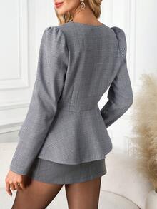 Ellevyn 女士皮革复合保暖加厚夹克，适合冬季通勤、外出和聚会