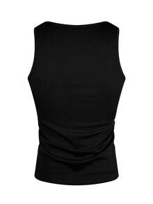 Manfinity Dauomo 男式字母纹理修身圆领背心