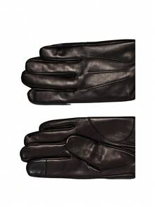 Calvin Klein Leather Rivet Gloves Men Gloves Black - Black - View 2