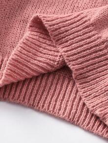 SHEIN Emery Rose Kids 秋冬季少女碎花休闲毛衣