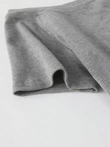 Sweetra 2pcs Women's Summer Asymmetrical Shoulder Fitted T-Shirt, Basic Off Shoulder Tops In Black, White, Navy - Grey - View 5