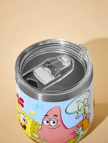 SpongeBob SquarePants | SHEIN 360毫升/12盎司不锈钢材质，防漏盖，适用于冷热饮，适用于大多数车载杯架，送礼佳品 - 彩色 - 查看 7