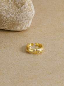 Opalesca 1pc 18k Gold Women's Ring, Suitable For Daily Wear,Western Jewelry,Old Money,Gemstone,Outfits,Fall/Autumn/Winter,For Mom/Women/Girl/Mother,Premium - Yellow Gold - View 4