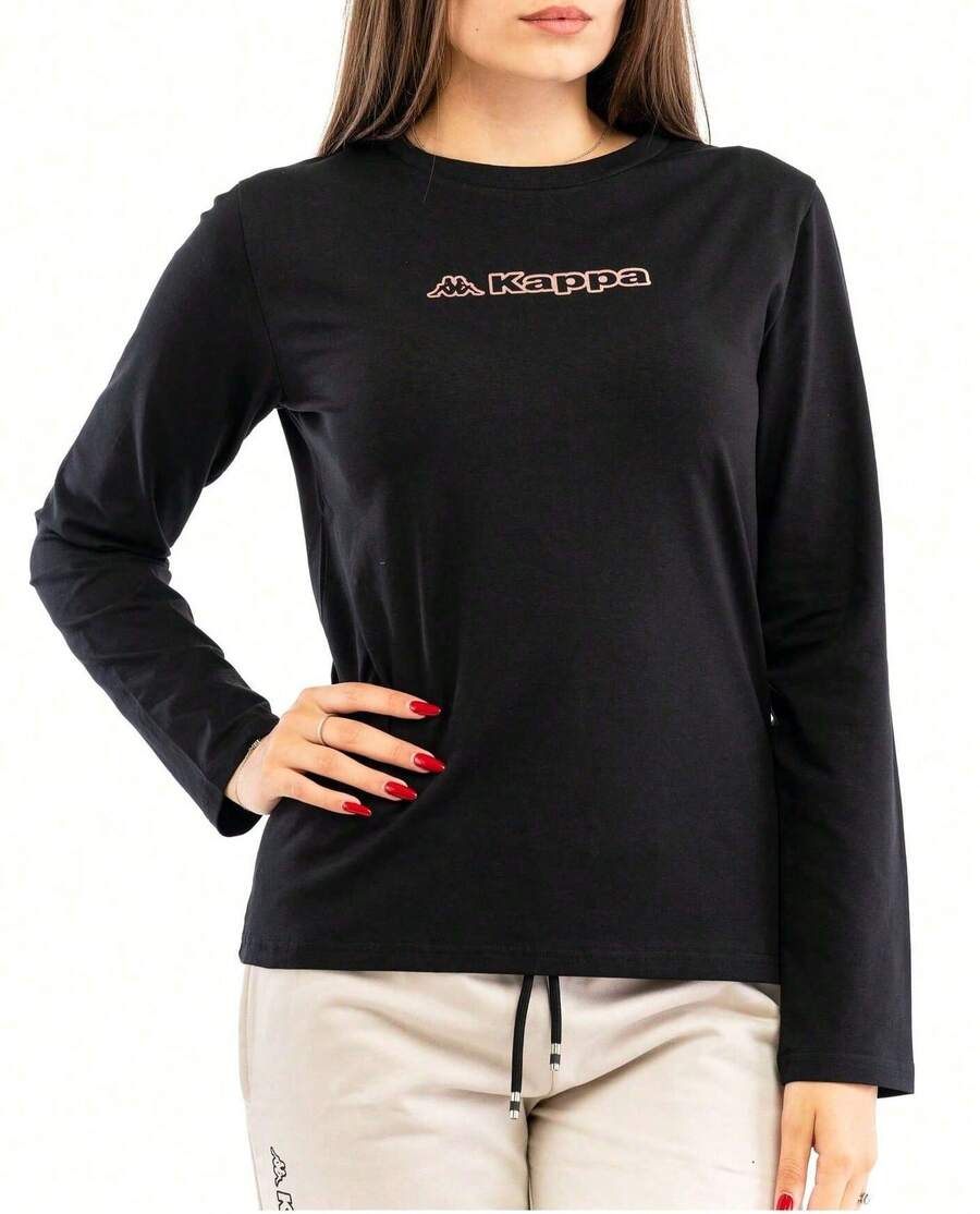 Kappa Women's Long Sleeve Shirts Black - Black - View 1