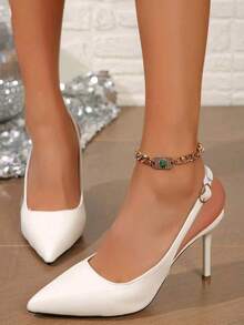 Women Pumps - White - View 3