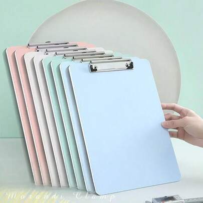 1PC Appearance Simple Retro Color Folder Office Plywood A4 Plywood Cushion Plate PP Plywood Plywood Student Drawing Board Writing Hardboard Job Conference Hot Selling Folder
