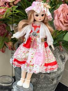 POKOJA LAND 1 Búp bê khớp nối BJD công chúa 30cm, tóc giả tổng hợp cao cấp, làm thủ công, khuôn mặt chi tiết, váy áo cầu kỳ. Món quà hoàn hảo cho người sưu tầm, tiệc sinh nhật, trang trí nhà cửa, cosplay anime. - Nhiều màu - Xem 4