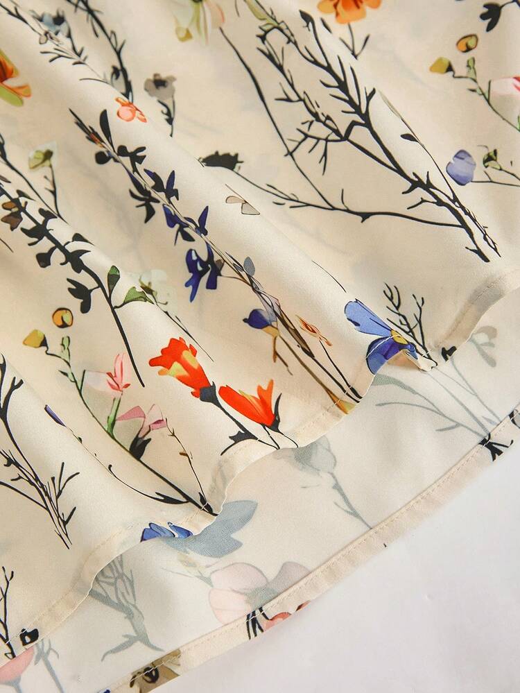 2pcs Plus Size Women Fall/Early Spring Casual Fashion Jacket And Floral Print Dress, Autumn/Winter Dress With Cardigan Set,Flowy Dress,Going Out Outfits,2026 New Clothes,Simple And Fashionable For Everyday Wear,Early Spring,Vacation Outfits Women ,Holiday Outfits For Women,Spring Outfit Women,Valentine's Day ,Valentine Outfits For Women , Elderly Women Dresses