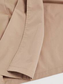 SHEIN MOD 卡其色复古长袖收腰女士风衣，冬季女装，冬季女外套，新年夜，女士夹克，女士套装，长款女士夹克，冬季女外套，优雅夹克，商务女装 - 卡其色 - 查看 7