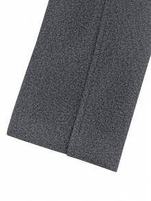 Manfinity Mode 男士纯色长袖休闲羊毛混纺夹克，双排扣设计，秋冬季 - 深灰色 - 查看 7