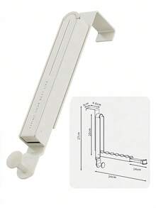 1个装门后晾衣架 可折叠晾衣架 洗衣架 重型节省空间收纳整理架 适用于衣物、毛巾、帽子 旅行居家公寓宿舍大学生必备 - 彩色 - 查看 12