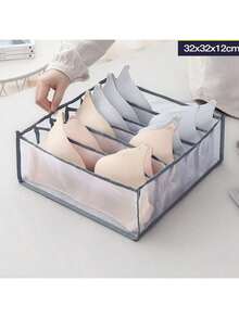 Underwear Compartment Organizer Socks Underwear Storage Box Drawer Storage Organizer Bag Sun Travel Cool - Black - View 13