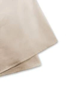 Franclia Women's Elegant Pleated Pearl Buttoned Short Sleeve Ruffle Collar Waisted Blouse Draped Top Cream Top Satin Top