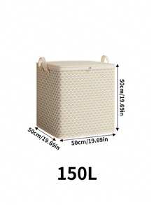 1pc Oversized 150L Liter Fabric Storage Box For Bedding, Sheets, Clothes, And Underwear - Portable, Lightweight, With Zipper And Handle, Easy To Carry, Used For Under Bed Storage,Multiple Sizes To Choose From - Multicolor - View 5