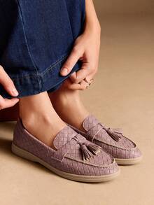 Rosivie Bequeme Slip-On Minimalistische Damen Ballerinas - Aprikosenfarben - Übersicht 5
